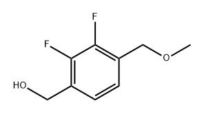 (2,3-Difluoro-4-(methoxymethyl)phenyl)methanol Structure