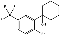 1-(2-bromo-5-(trifluoromethyl)phenyl)cyclohexanol Structure