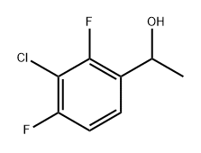 1-(3-Chloro-2,4-difluorophnyl)thanol Structure