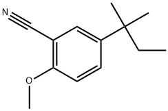 5-(1,1-Dimethylpropyl)-2-methoxybenzonitrile Structure