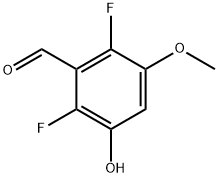 2,6-difluoro-3-hydroxy-5-methoxybenzaldehyde Structure