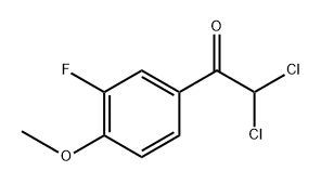 2,2-dichloro-1-(3-fluoro-4-methoxyphenyl)ethanone Structure