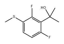 2-(2,6-Difluoro-3-(methylthio)phenyl)propan-2-ol Structure