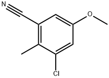 3-Chloro-5-methoxy-2-methylbenzonitrile Structure