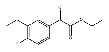 ethyl 2-(3-ethyl-4-fluorophenyl)-2-oxoacetate Structure