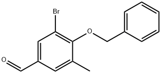 4-(Benzyloxy)-3-bromo-5-methylbenzaldehyde Structure