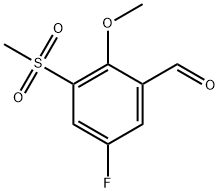 5-Fluoro-2-methoxy-3-(methylsulfonyl)benzaldehyde Structure