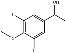 1-(3,5-Difluoro-4-(methylthio)phenyl)ethanol Structure