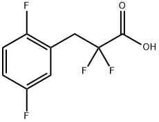 Benzenepropanoic acid, α,α,2,5-tetrafluoro- Structure