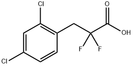 Benzenepropanoic acid, 2,4-dichloro-α,α-difluoro- Structure