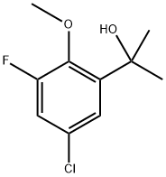 2-(5-Chloro-3-fluoro-2-methoxyphenyl)propan-2-ol Structure