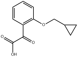 2-(Cyclopropylmethoxy)-α-oxobenzeneacetic acid Structure