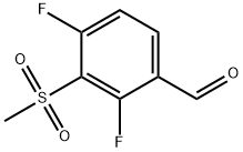 2,4-difluoro-3-(methylsulfonyl)benzaldehyde Structure