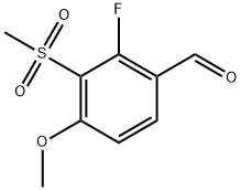 2-Fluoro-4-methoxy-3-(methylsulfonyl)benzaldehyde Structure