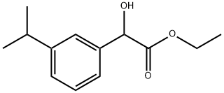 Ethyl α-hydroxy-3-(1-methylethyl)benzeneacetate Structure