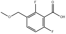 2,6-Difluoro-3-(methoxymethyl)benzoic acid Structure