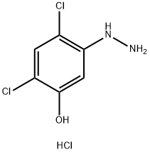 Phenol, 2,4-Dichlor-5-hydrazin-, Monohydrochlorid Structure