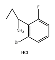 1-(2-bromo-6-fluorophenyl)cyclopropan-1-amine hydrochloride Structure