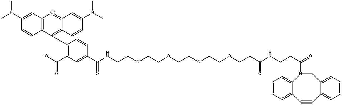 TAMRA-PEG4-DBCO Structure