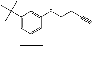 1-(3-Butyn-1-yloxy)-3,5-bis(1,1-dimethylethyl)benzene Structure