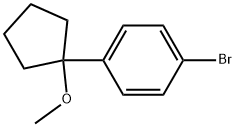 1-bromo-4-(1-methoxycyclopentyl)benzene Structure