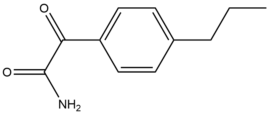 α-Oxo-4-propylbenzeneacetamide Structure