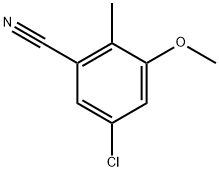 5-Chloro-3-methoxy-2-methylbenzonitrile Structure