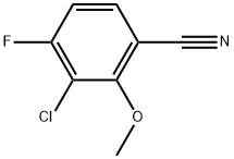 3-Chloro-4-fluoro-2-methoxybenzonitrile Structure