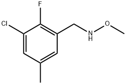 3-Chloro-2-fluoro-N-methoxy-5-methylbenzenemethanamine Structure