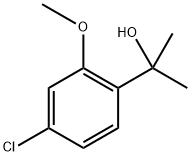 2-(4-Chloro-2-methoxyphenyl)propan-2-ol Structure