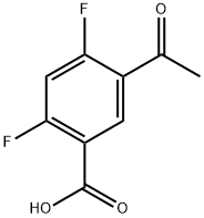 5-Acetyl-2,4-difluorobenzoic acid Structure