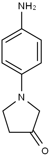 1-(4-aminophenyl)pyrrolidin-3-one Structure