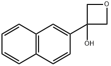 3-(naphthalen-2-yl)oxetan-3-ol Structure