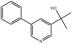 2-(5-phenylpyridin-3-yl)propan-2-ol 구조식 이미지