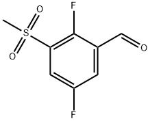 2,5-difluoro-3-(methylsulfonyl)benzaldehyde Structure