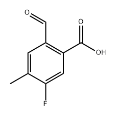 5-Fluoro-2-formyl-4-methylbenzoic acid Structure