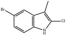 5-bromo-2-chloro-3-methyl-1H-indole Structure
