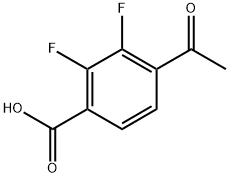 4-Acetyl-2,3-difluorobenzoic acid Structure