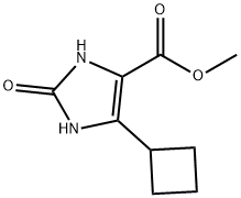 Methyl 5-cyclobutyl-2,3-dihydro-2-oxo-1H-imidazole-4-carboxylate Structure