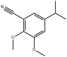 2,3-Dimethoxy-5-(1-methylethyl)benzonitrile Structure