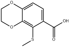5-(Methylthio)-2,3-dihydrobenzo[b][1,4]dioxine-6-carboxylic acid Structure