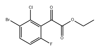 ethyl 2-(3-bromo-2-chloro-6-fluorophenyl)-2-oxoacetate Structure