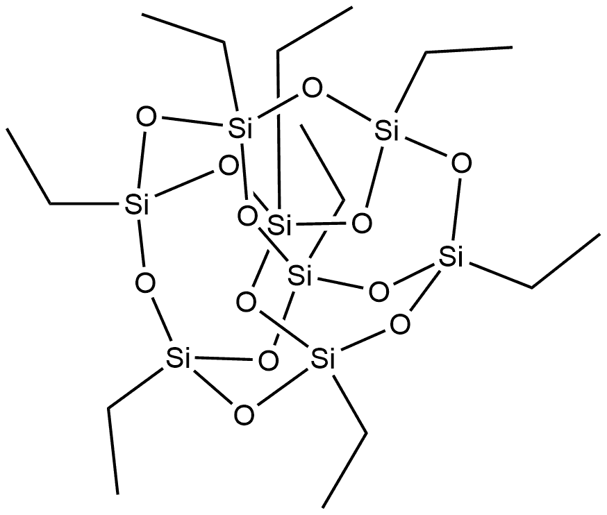 Pentacyclo[9.5.1.13,9.15,15.17,13]octasiloxane, 1,3,5,7,9,11,13,15-octaethyl- Structure