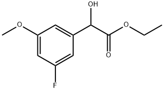 Ethyl 3-fluoro-α-hydroxy-5-methoxybenzeneacetate Structure