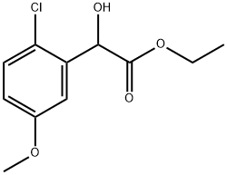 Ethyl 2-chloro-α-hydroxy-5-methoxybenzeneacetate Structure