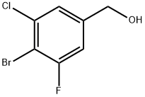 (4-Bromo-3-chloro-5-fluorophenyl)methanol Structure