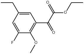 Ethyl 5-ethyl-3-fluoro-2-methoxy-α-oxobenzeneacetate Structure