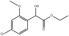 Ethyl 4-chloro-α-hydroxy-2-methoxybenzeneacetate Structure