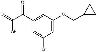 3-Bromo-5-(cyclopropylmethoxy)-α-oxobenzeneacetic acid Structure