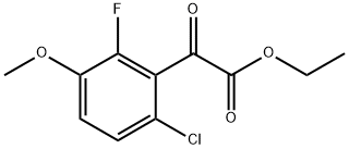 ethyl 2-(6-chloro-2-fluoro-3-methoxyphenyl)-2-oxoacetate Structure